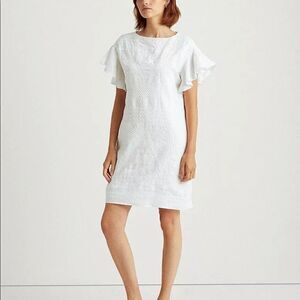 Ralph Lauren White cotton dress size 4 NWT
